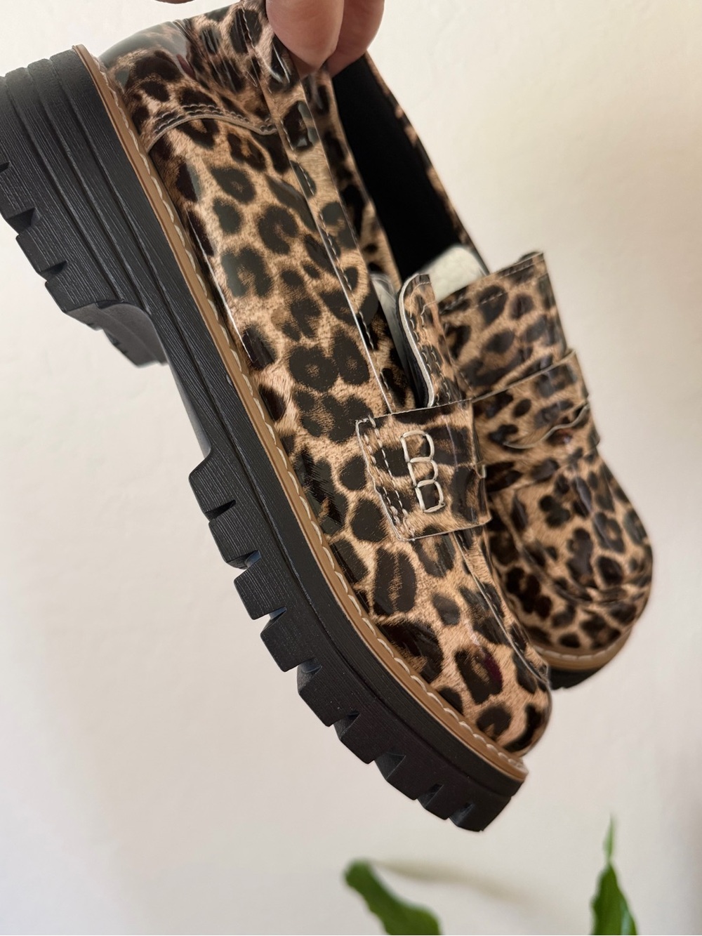 Leopard Print Patent Loafers - Picture 3 of 4